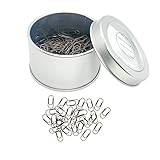 1. Creative mini fat shape design makes the paper clips unique and bring much fun in your life, adorable and completely functional; 2. 200pcs super cute tiny fat paper clips, the measurement is 16mm x 7mm(0.6" x 0.27") ; 3. Made of high quality stain...
