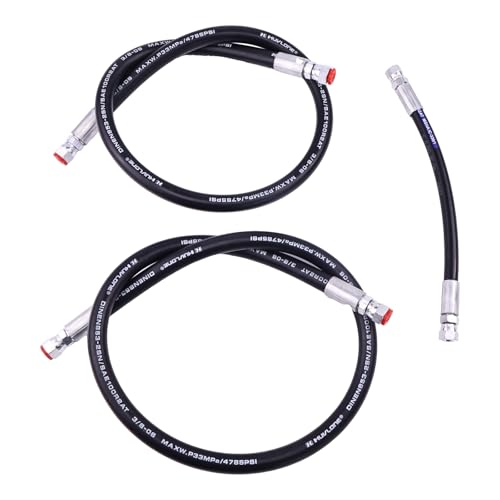 Image of HOLDWELL Hydraulic Hose kit 8 inch 36 inch 42 inch compatible with Fisher HD2 & HDX Snowplow 1 /4'' 3 /8in'' Receiver