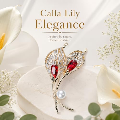 Image of 14K Gold-Plated Flower Brooch Pins