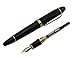 Jinhao 159 Fountain Pen Medium Black Lacquer Gold Trim Big Heavy with Pen Pouch & Refill Ink Converter Business Signature Collection Pen
