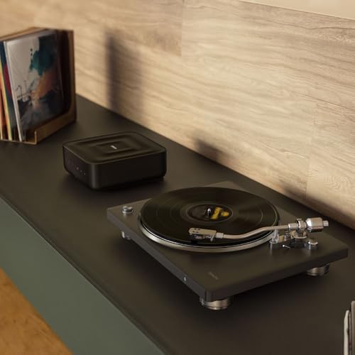 Denon DP-500BT Hi-Fi Bluetooth Turntable (Black), Built-in Switchable Phono Preamp, Semi-Automatic Operation, MM Cartridge, 33⅓, 45 & 78 RPM Belt-Drive Vinyl Record Player