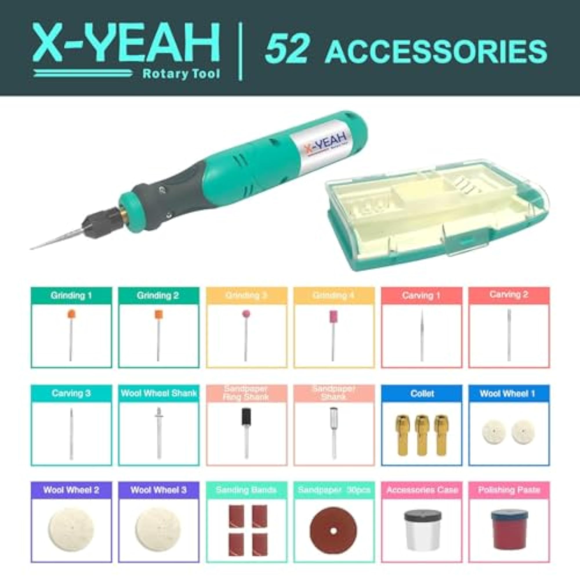 Mini Cordless Rotary Tool Kit with Accessories