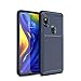 Produktbild Cruzerlite Xiaomi Mi Mix 3 hülle, Carbon Fiber Texture Design Back Cover Ultra fit Anti-Scratch Shock Absorption Protective Cover Schutzhülle für Xiaomi Mi Mix 3 (Blue)