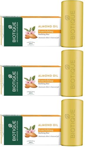 Biotique Almond Oil Nourishing Bathing Bar| Ayurvedic and Organic...