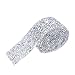 NUOBESTY Cristal Strass Ruban Bling Mousseux Diamant Ruban Rouleau De Bandes Ceinture Wrap Couture Garniture pour Arts Artisanat Bricolage Événement De Voiture Téléphone Gâteau de Mariage