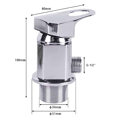 Shower Mixer Tap Outlet 1/2 Inch with 80 cm Inlet Pipes and Outlet Pipes + Sprinkler Set for Motorhome Campervan - Image 2