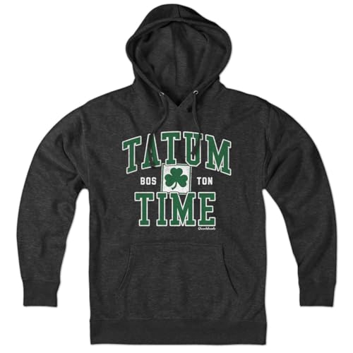 Chowdaheadz Tatum Time Boston Hoodie – Unisex Lightweight Charcoal Sweatshirt