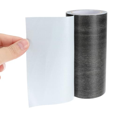 Image of PATIKIL Wood Grain Repair Tape 4 inch x15ft,2 Pcs Self Adhesive Realistic Textured Repair Tape Patch for Floor Door Table Cabinets Desk,Ebony