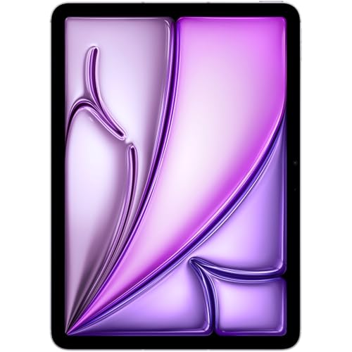 Image of Apple iPad Air (M2, 11-inch, 2024), 512GB, Wi-Fi, Purple (Renewed)