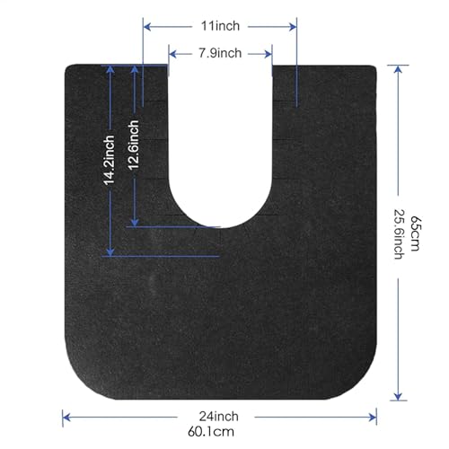 Tapis de chaise percée doux et réutilisable pour toilettes