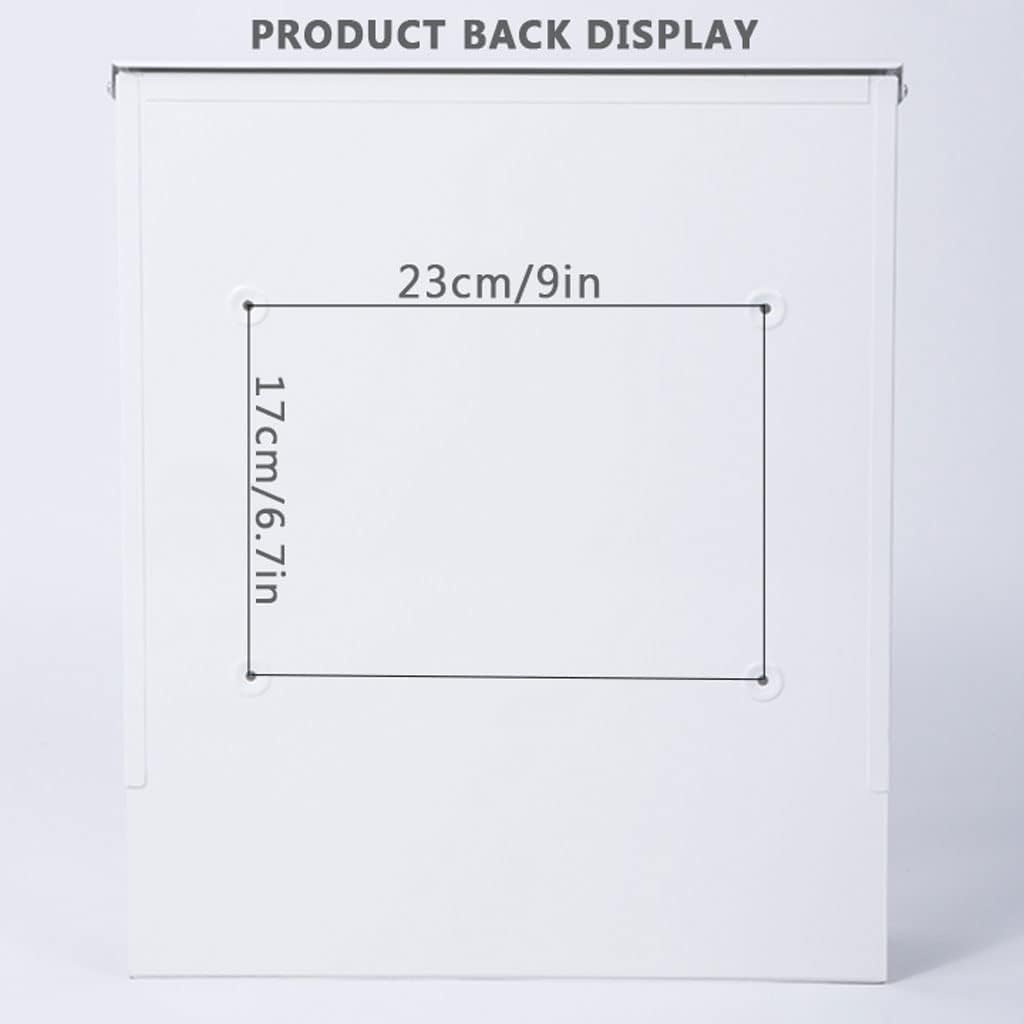 Key Drop Box Stainless Steel Drop Box Wall Mount Mailbox with Newspaper Container Post Box Large Capacity Parcel Box Home Porch Mail Boxes Easy to Install