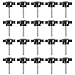 20pcs Handle Clamping Knob Clamping Screw Knob Star Knob Thread Accessory Black Knobs Umbrella Stand Parts Canopy Screws for Swing T- Track Knobs Star Knobs Thread Screw-in Bolt M8