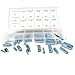 60pc Keystock Bar SAE Assortment Locks Gear Pulleys Square Key Stock Keyway Set