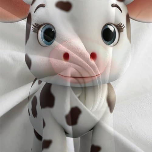 Housses de couettes vaches laitières microfibre premium 200x200cm lit double
