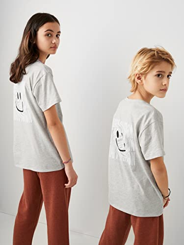 Image of happy nation Girls Relaxed Cotton Short Sleeve T Shirt
