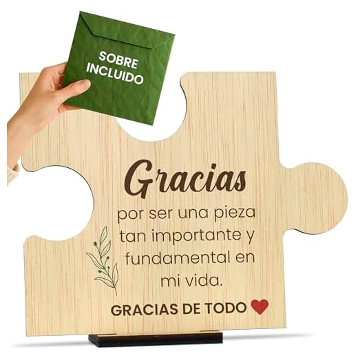 CONTRAXT Tarjeta de Agradecimiento en Madera. Regalos para dar las Gracias Amigas Especiales Regalo original cumpleaños regalos despedida amiga amigo hombre mujer thank you cards (Gracias)