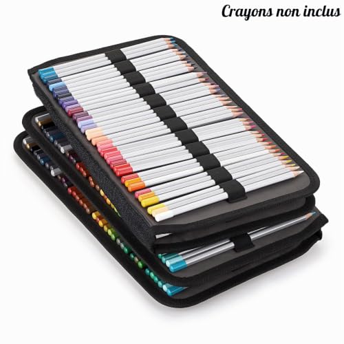 SUMTree Trousse à Crayon de Couleur pour 360 Crayons en Polyester, Violet – vue 5