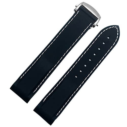 Bracelet caoutchouc 20mm 22mm pour Omega Seamaster AT150 007