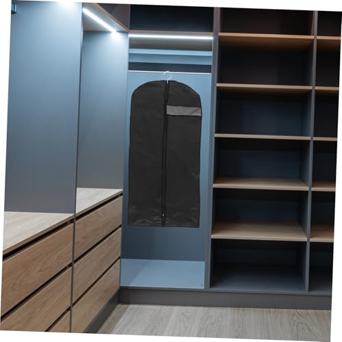 Hanging Garment Bag for Closet Storage Suit Protector Bag Spacious Interior and Design for Dresses Coats and Jackets Black4