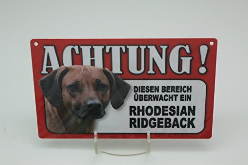 RHODESIAN RIDGEBACK – Cartello di avvertimento per animali – 20 x 12 cm, targa per cani 38