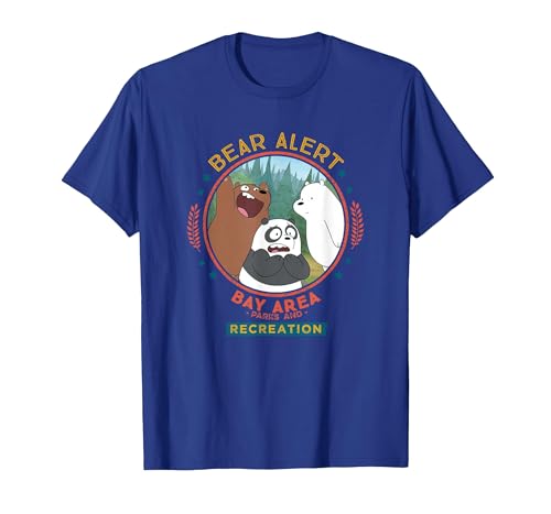 Image of Cartoon Network We Bare Bears Bear Alert T-Shirt, Men, Royal Blue, X-Large