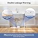 TECKNET Water Leak Detectors for Home, 120dB Water Sensor Alarm Leak Detector, IP66 Waterproof, Water Leak Detectors for Bathroom, Sink, Laundry, Window, Basements, Kitchens(3 Pack, Battery Included)