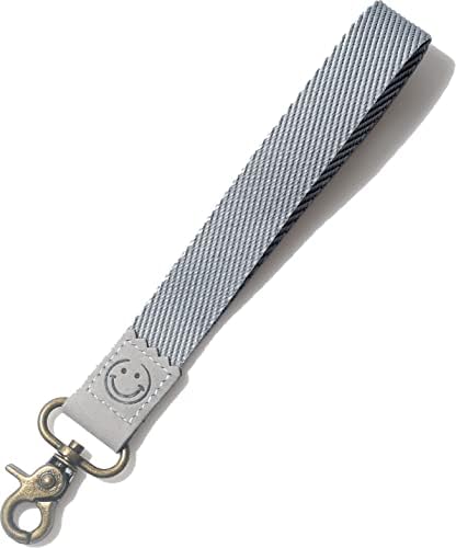 DQL wrist lanyard for keys men small lanyard for keys keychain strap key lanyard for men,Hand Wrist Lanyard Keychain (Neutral grey)