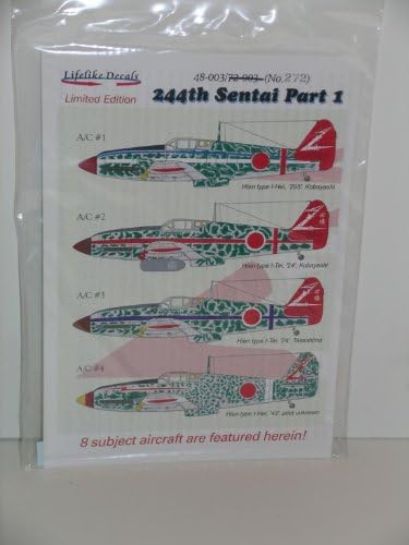 Lifelike Decals 1/48 Scale Japanese WW II Aircraft Markings Part 1"----Model Aircraft Decals
