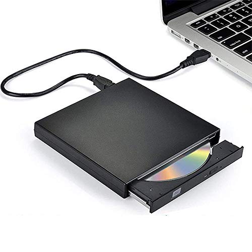 USB 2.0 dünnes externes CD-DVD-Laufwerk, beweglicher Brenner Writer-Spieler High Speed ​​Datenübertragung Plug & Play, für Laptop-Notebook-PC