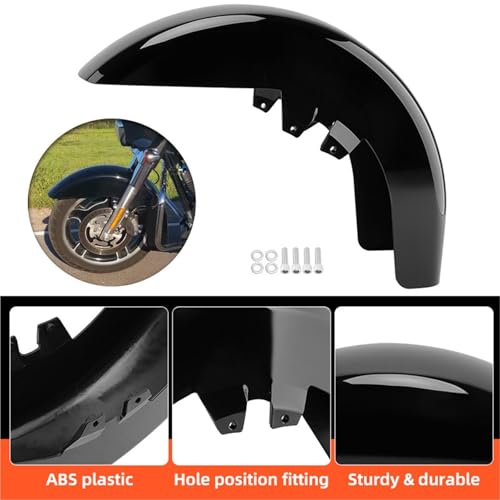 Garde-boue avant de moto finition noir brillant pour Harley Electra Glide