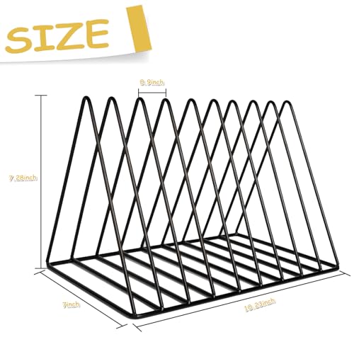 Porte-revues de bureau triangulaire Udreamer pour salon et bureau