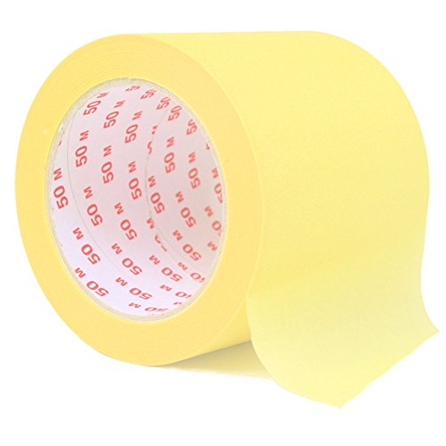 KK Verpackungen 2er Pack Malerband oder Malerkrepp für professionelle Malerarbeiten, 50m x 100mm