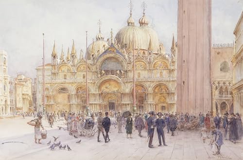 Affiche vintage Place Saint Marc Tyndale grand format 60x90cm