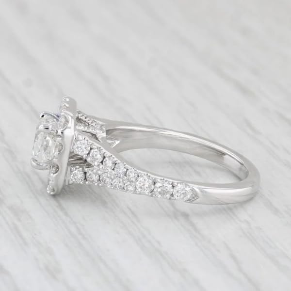 2 Ct Princess Cut Diamond Halo Split Shank Vintage Style Engagement Ring Women Ring 14K Yellow Gold Plated Art Deco Anniversary Gorgeous Ring 925 Sterling Silver Christmas Jewelry4