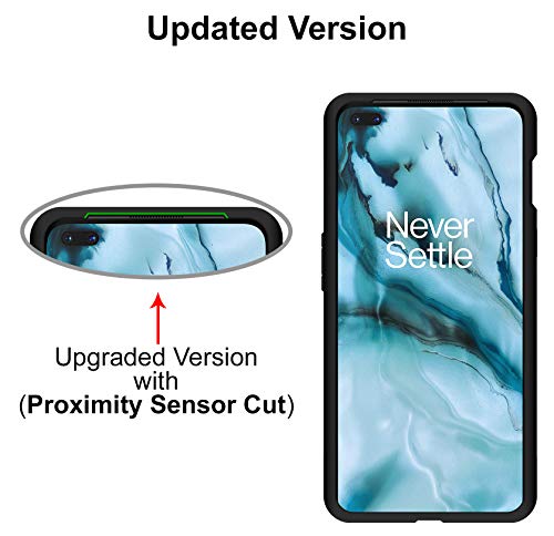 KAPAVER® Rugged Back Cover Case for OnePlus Nord/One Plus Nord MIL-STD 810G Officially Drop Tested Solid Black Shock Proof Slim Armor Patent Design (Rugged Black)