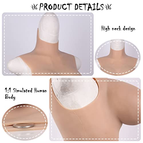 WQCZ Crossdressing meio corpo silicone preenchido peito formas realistas de seios para mamas falsas