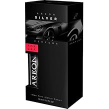 AREON Air Freshener Car Perfume 50ML 1,7 FL. OZ, SILVER
