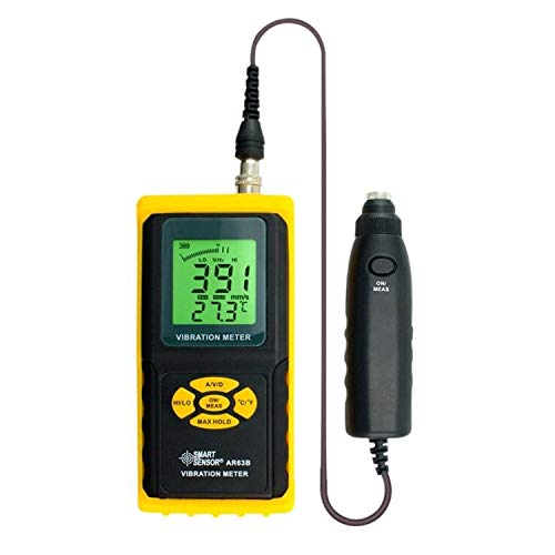 JF-XUAN Hand-held Vibrometer Portable High Precision Vibrometer Motor Vibration Tester AR63A Digital Tester Multifunctional Tester