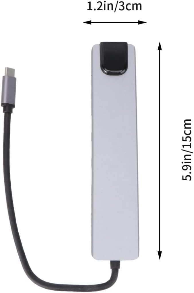 Mobestech 3pcs Type-c to Hub Adapter Pd Concentrator Dock Type c to Adapter Stable Network
