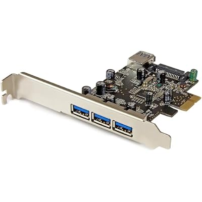 StarTech.com 4 Port PCI Express USB 3.0 Card - 3 External and 1 Internal - Native OS Support in Windows 8 and 7 - Standard and Low-Profile