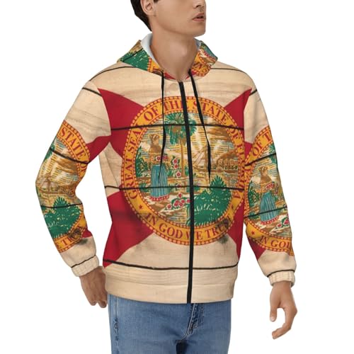 Sweat à capuche Floride pour homme avec fermeture éclair