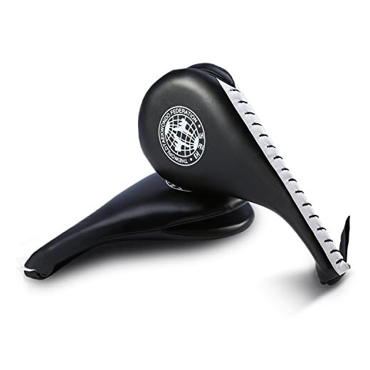 Pacote de 2 Taekwondo Double Kick Pad Target, Tae Kwon Do Karate Kickboxing Training TKD Kicking Pad Praticar Double Face Kick Foot Pad Equipamento de Artes Marciais Artigos Esportivos Paddle, Preto