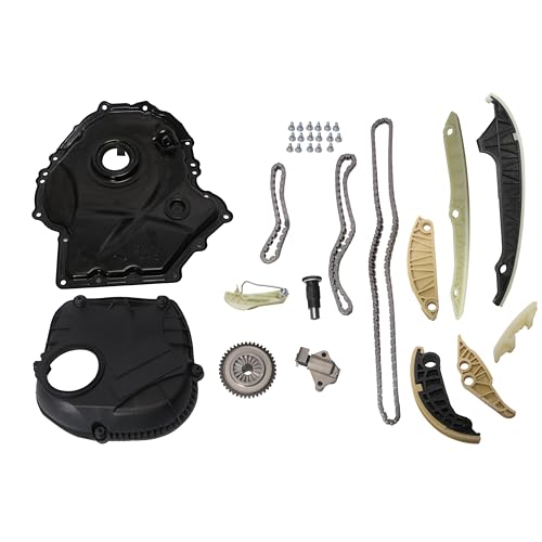 EA888 Engine Timing Chain Kit Timing Cover Tensioner Guide Rail Kit