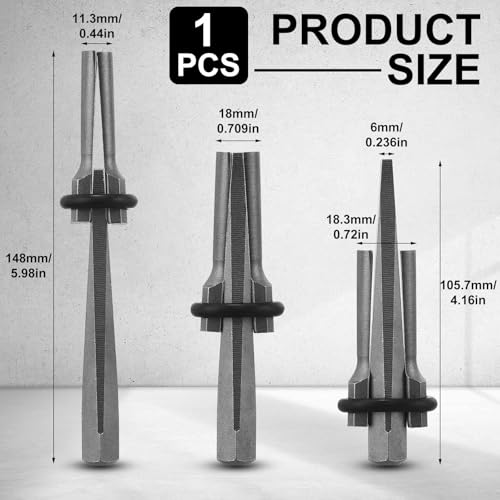 Image of Gisafai 1 Pcs Rock Splitting Wedges, 3 /4'' Wedge and Feather Shims, Heavy Duty Chisel and Feather Stone Splitting Tools Rock Hounding Equipment for Marble Rocks Concrete Granite