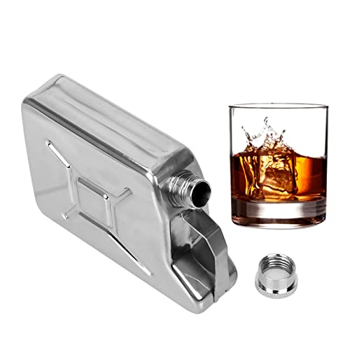 Flacon de hanche de 5 oz récipient de boisson portable en acier inoxydable pour whisky liqueur
