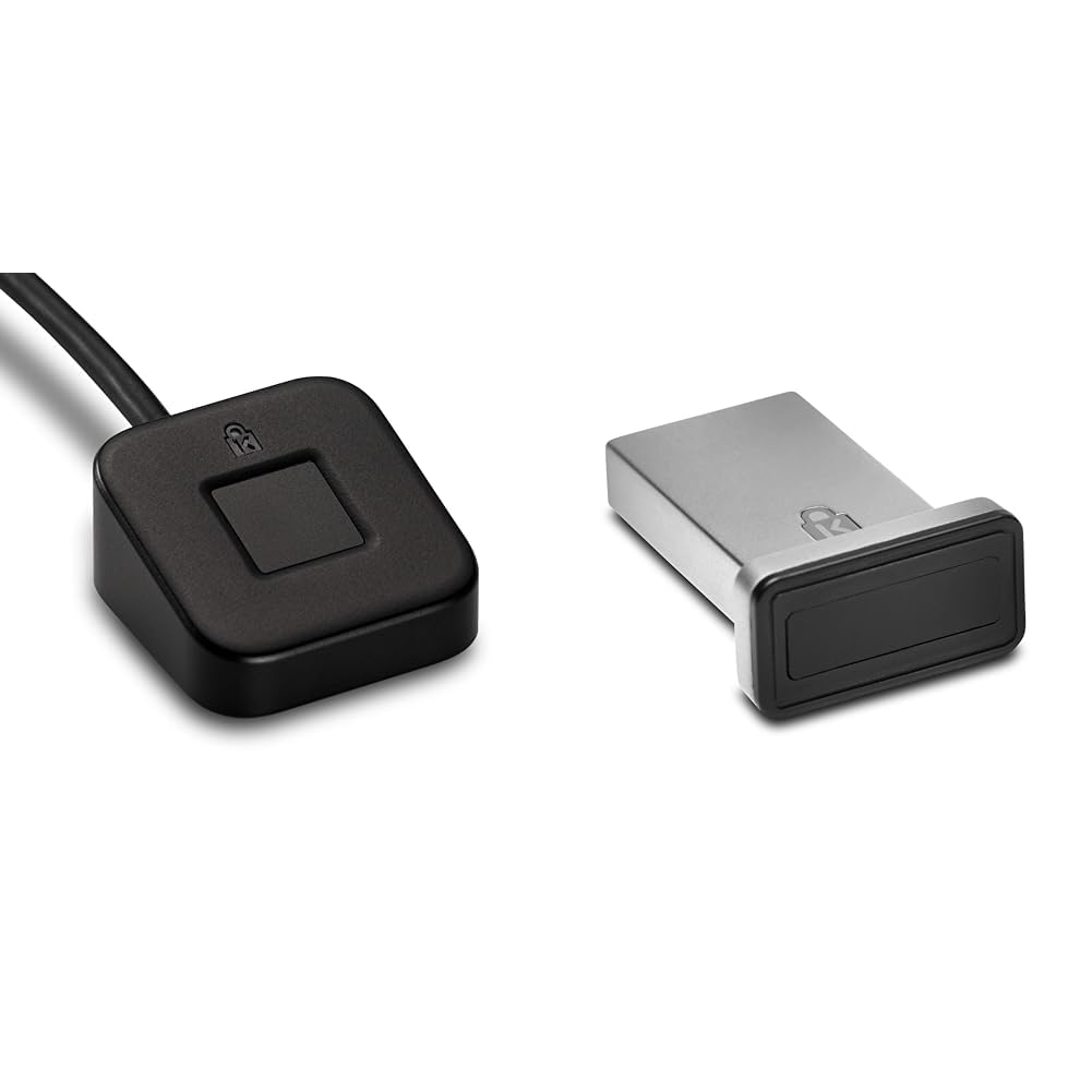 Kensington VeriMark Fingerprint Key Readers - Desktop USB (K62330WW) &amp; IT Key for Windows Hello (K64704WW)