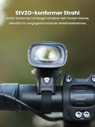 Magicshine ZX150 | LED Fahrradlicht 150 Lux | StVZO zugelassenes, akkubetriebenes Vorderlicht mit 2 Leuchtmodi | 230 m Leuchtweite… – Ansicht 3
