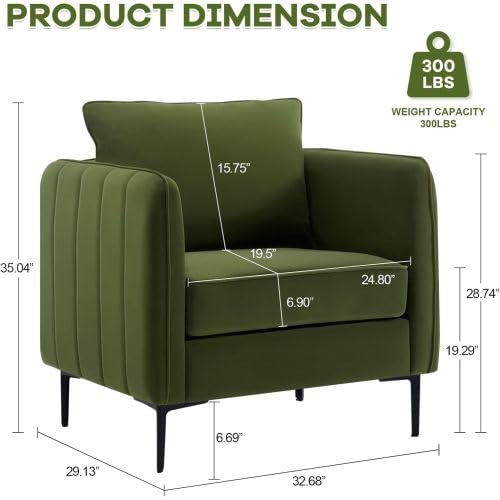 Sillón moderno plegable terciopelo verde miniatura 2