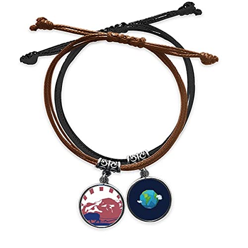 Cultura de Tailandia en tu muñeca pulsera de cuerda y cuero para looks urbanos