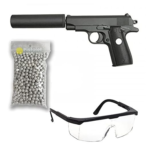 2EAGLE Pack Pistola Softair Modello Galaxy G.2A con Molla/Materiale: Metallo/Potenza 0,5 Joule/consegnato con Accessori